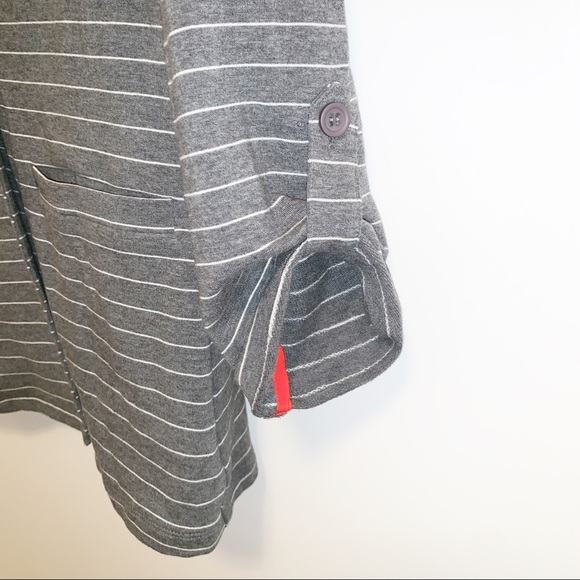 41 Hawthorn Gray Striped One Button Barde Blazer - Picture 7 of 8